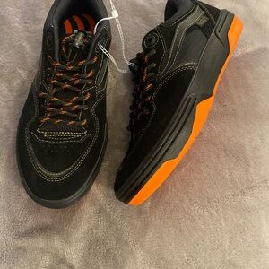 Vans Black and Orange Men's Sneakers